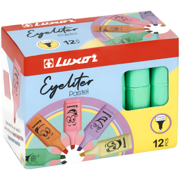 Текстовыделители Luxor "Eyeliter Pastel" пастельный зеленый, 1-4,5мм