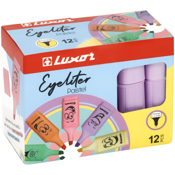 Текстовыделители Luxor "Eyeliter Pastel" пастельный фиолетовый, 1-4,5мм