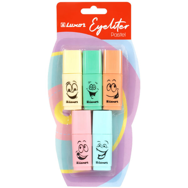 Набор текстовыделителей Luxor "Eyeliter Pastel" ассорти, 1-4,5мм