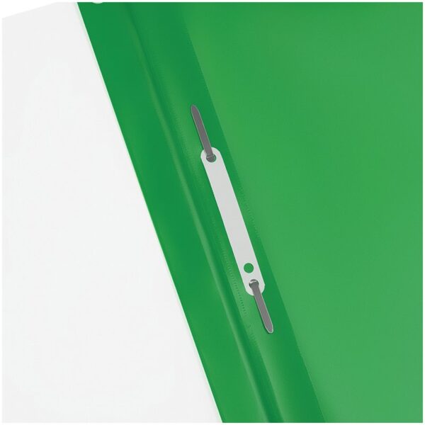 Папка-скоросшиватель пластик. перф. OfficeSpace, А4, 120мкм, зеленая с прозр. верхом