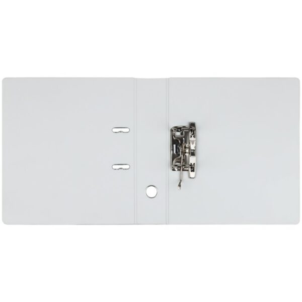 Папка-регистратор OfficeSpace, 70мм, ПВХ, с карманом на корешке, белая