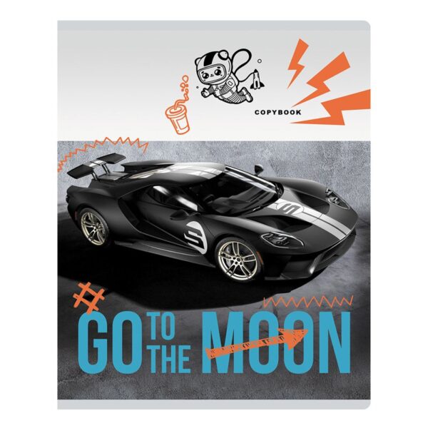 Тетрадь 40л., А5, клетка BG "Go to the moon", эконом