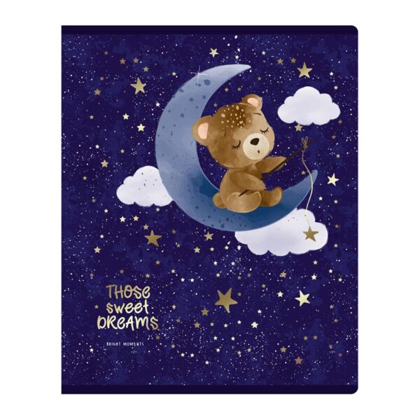Тетрадь 48л., А5, клетка BG "Sweet dreams", тиснение фольгой