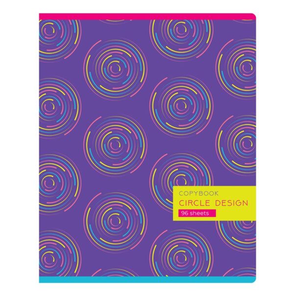 Тетрадь 96л., А5, клетка BG "Circle design"