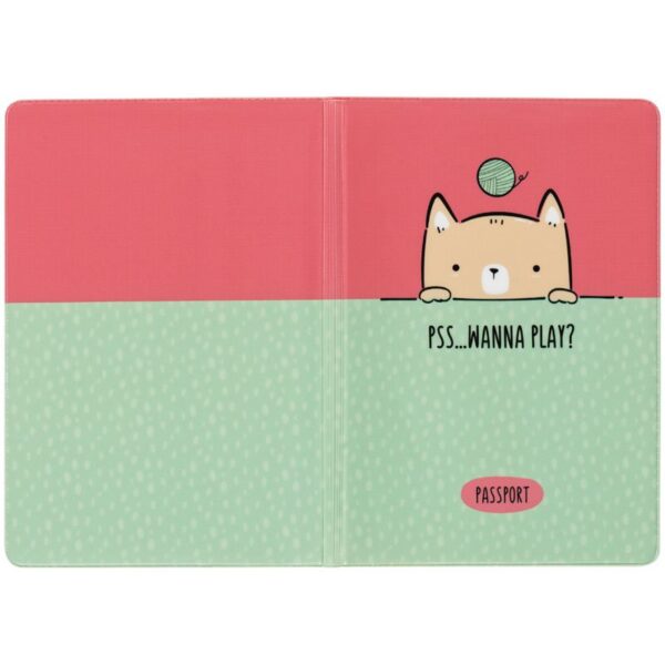 Обложка для паспорта MESHU "Wanna play?", ПВХ, 2 кармана