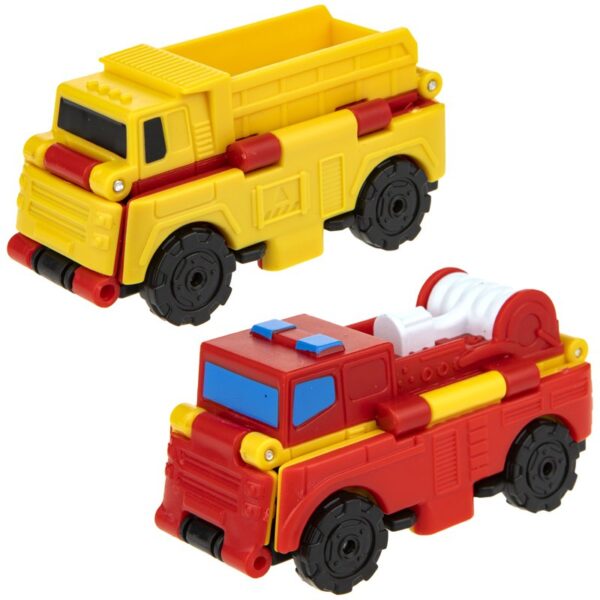 Машина игрушечная 1toy "Transcar Double: Грузовик – Пожарная машина", 8см, блистер