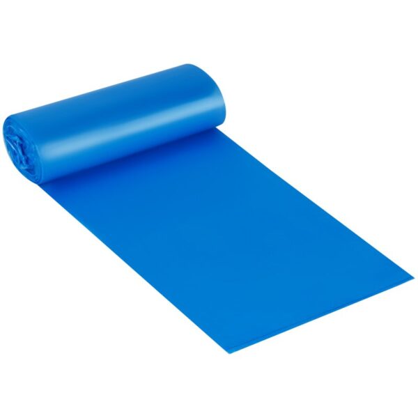 Мешки для мусора 60л OfficeClean ПНД, 60*76см, 14мкм, 20шт., прочные, синие, в рулоне, с ушками