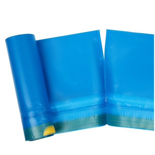Мешки для мусора 60л OfficeClean ПСД, 60*70см, 30мкм, 15шт., особо прочные, синие, в рулоне, с завязками