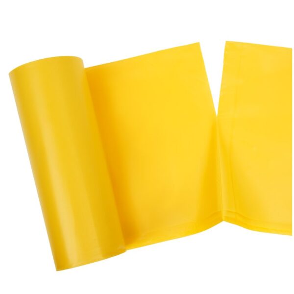 Мешки для раздельного сбора мусора 120л OfficeClean ПВД, 70*108см, 38мкм, 10шт., прочные, желтые, в рулоне
