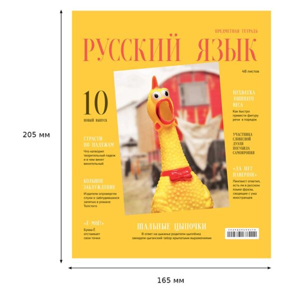 Тетрадь предметная 48л. BG "Скандальности" - Русский язык, глянцевая ламинация