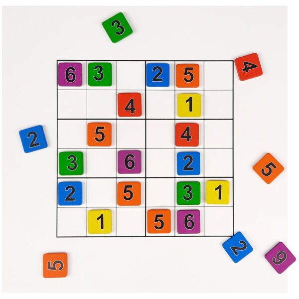 Настольная игра для малышей Десятое королевство "Судоку. Два в одном, цифры", с деревянными фишками