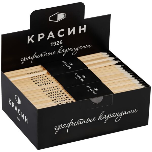 Карандаш ч/г Красин "Конструктор" 5М (5B) шестигран., заточен.