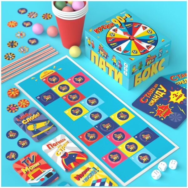 Игра для вечеринки Креп "Крейзи 90", картонная коробка