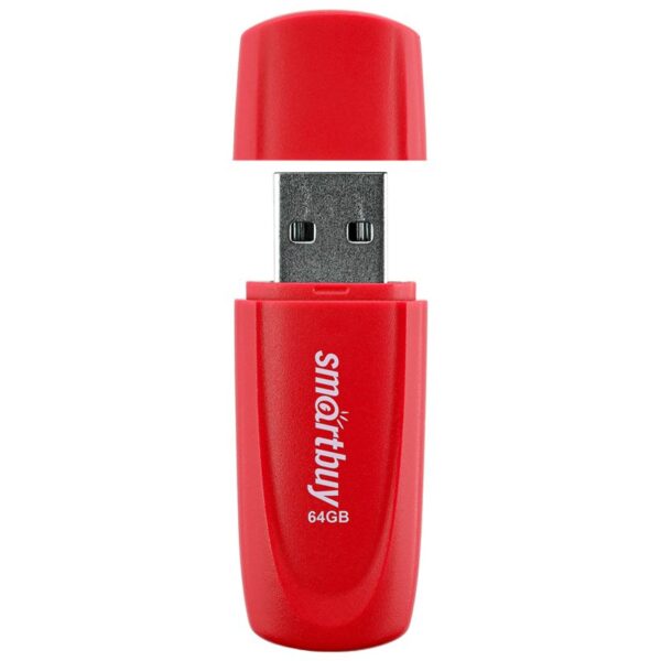 Память Smart Buy "Scout"  64GB, USB 2.0 Flash Drive, красный