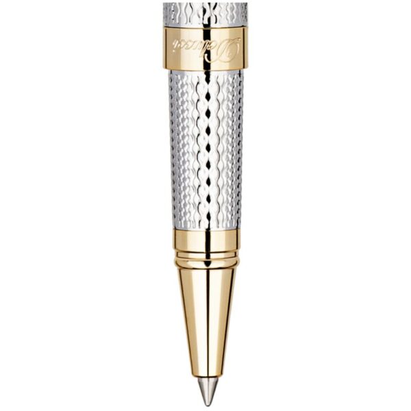 Набор Delucci "Celeste": ручка шарик. 1мм и ручка-роллер, 0,6мм, синие, корпус сер./зол.,подарочная упаковка