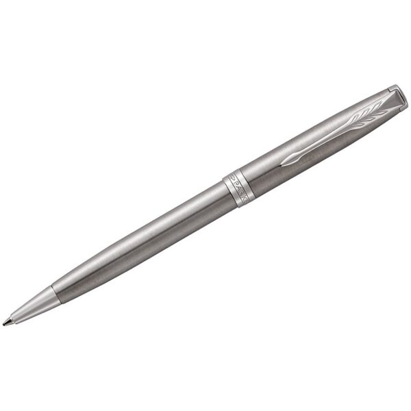 Ручка шариковая Parker "Sonnet Stainless Steel CT" черная, 1,0мм, поворот., подарочная упаковка