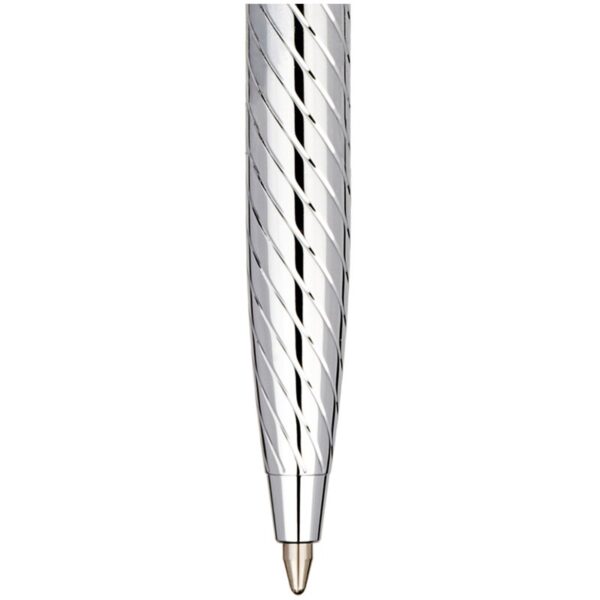 Ручка шариковая Delucci "Argento" синяя, 1,0мм, корпус серебро, поворотн., подарочная упаковка