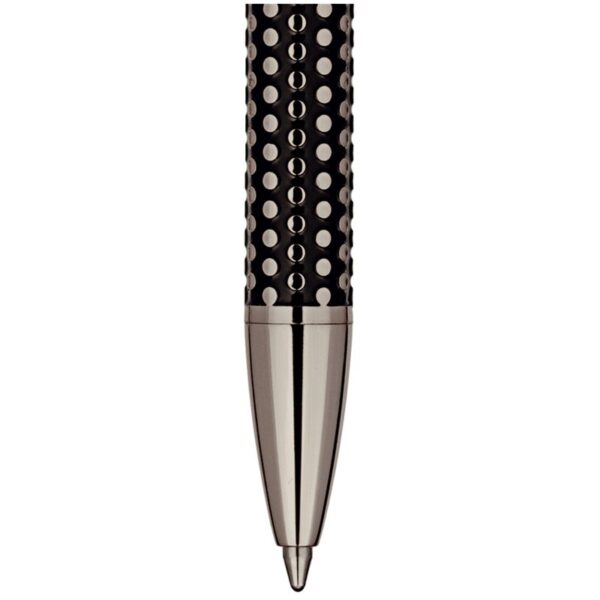 Ручка шариковая Delucci "Artista" синяя, 1,0мм, корпус оружейный металл/черный, поворот., подарочная упаковка