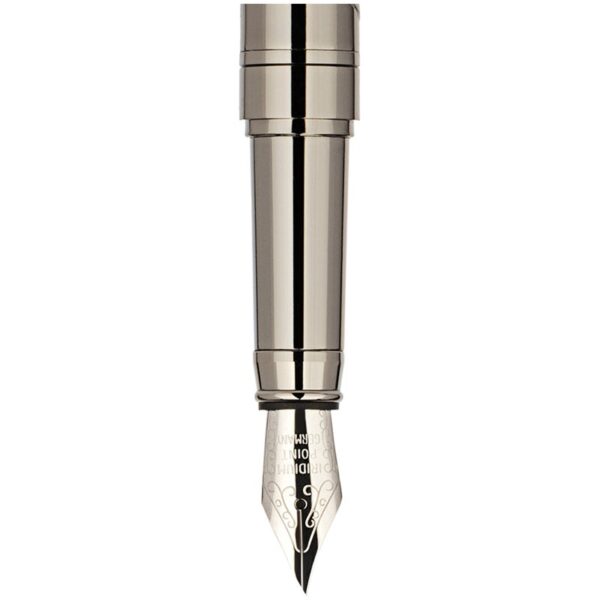 Ручка перьевая Delucci "Mistico" черная, 0,8мм, корпус оружейный металл, подарочная упаковка