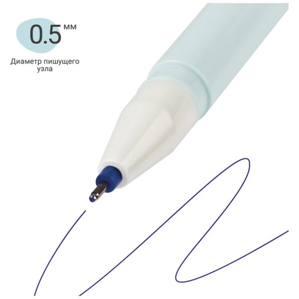 Ручка гелевая стираемая MESHU "Fluffy Friends" синяя, 0,5мм, корпус ассорти, с топпером