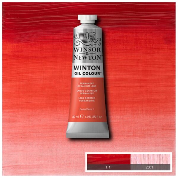 Краска масляная художественная Winsor&Newton "Winton", 37мл, туба, герань, перманентный