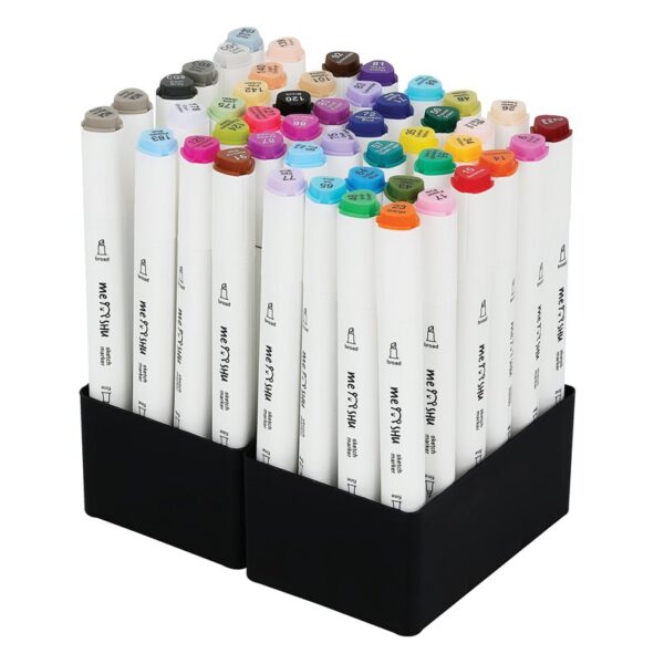 Набор маркеров для скетчинга MESHU 48цв., основные цвета