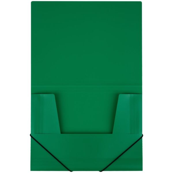 Папка на резинке СТАММ А4, 500мкм, пластик, зеленая