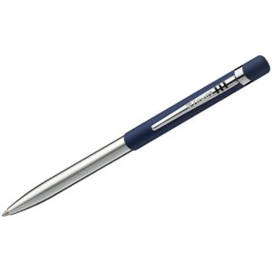 Ручка шариковая Luxor "Gemini" синяя, 1,0мм, корпус синий/хром, кнопочный механизм