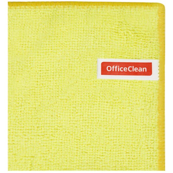Салфетка для уборки OfficeClean "Стандарт", микрофибра, 30*30см, 1шт., европодвес