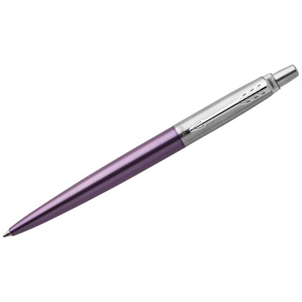 Ручка шариковая Parker "Jotter Victoria Violet Chrome CT" синяя, 1,0мм, кнопочный механизм, блистер