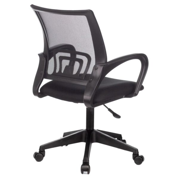 Кресло оператора Helmi HL-M95 R (695) "Airy", спинка сетка черная/сиденье ткань TW черная, пиастра