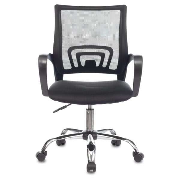 Кресло оператора Helmi HL-M95 R (695) "Airy", СН, спинка сетка черная/сиденье ткань TW черная, пиастра