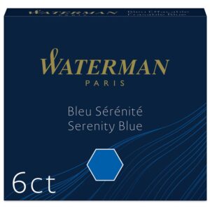 Картриджи чернильные Waterman International, синий, 6шт., картонная коробка