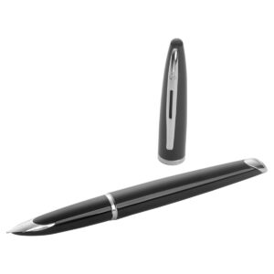 Ручка перьевая Waterman "Carene Black ST" синяя, 0,8мм, подарочная упаковка