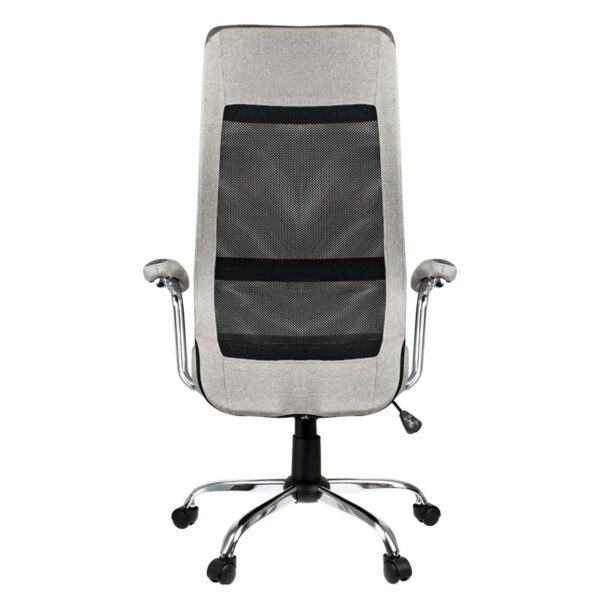 Кресло руководителя Helmi HL-E41 "Stylish", ткань/сетка, серая/бежевая