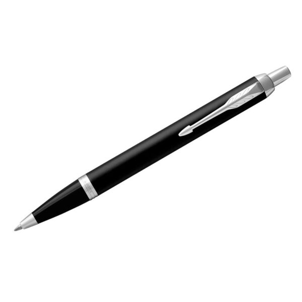 Ручка шариковая Parker "IM Essential Muted Black CT" синяя, 1,0мм, кнопочн., подарочная упаковка