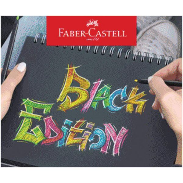 Карандаши цветные Faber-Castell "Black Edition", 24цв., трехгран., черное дерево, заточен., картон.