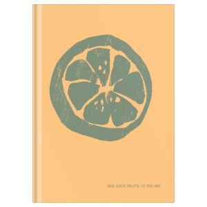 Записная книжка А5 64л. BG "Juicy fruits", soft-touch ламинация, блок-еженедельник