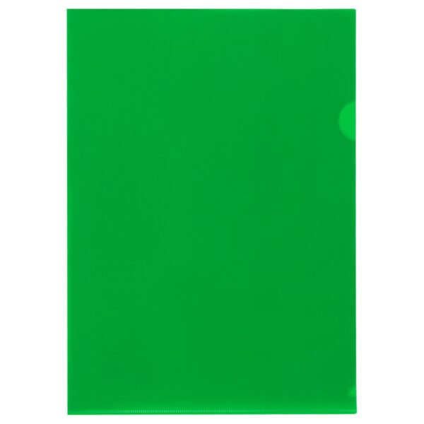 Папка-уголок СТАММ, А4, 150мкм, непрозрачная, зеленая