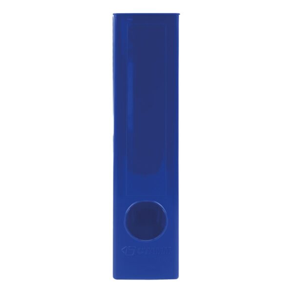 Лоток для бумаг вертикальный СТАММ "Лидер", синий, ширина 75мм