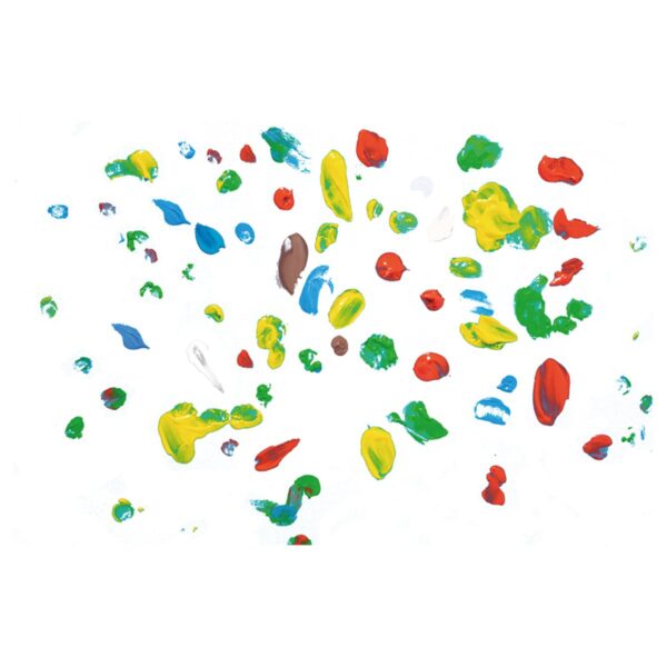 Краски пальчиковые JOVI, 06 ярких цветов по 35мл, картонная упаковка