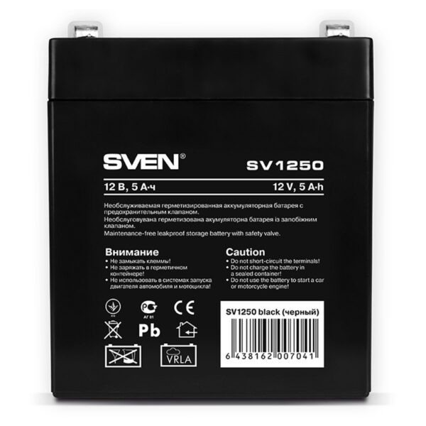 Аккумуляторная батарея SV1250 12В 5Ач