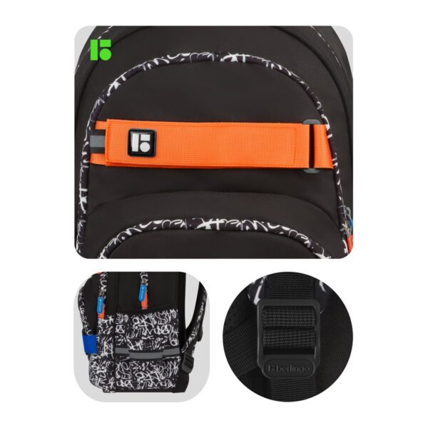 Рюкзак Berlingo Free Spirit "Skater", 41*28*17см, 2 отделения, 3 кармана, уплотненная спинка