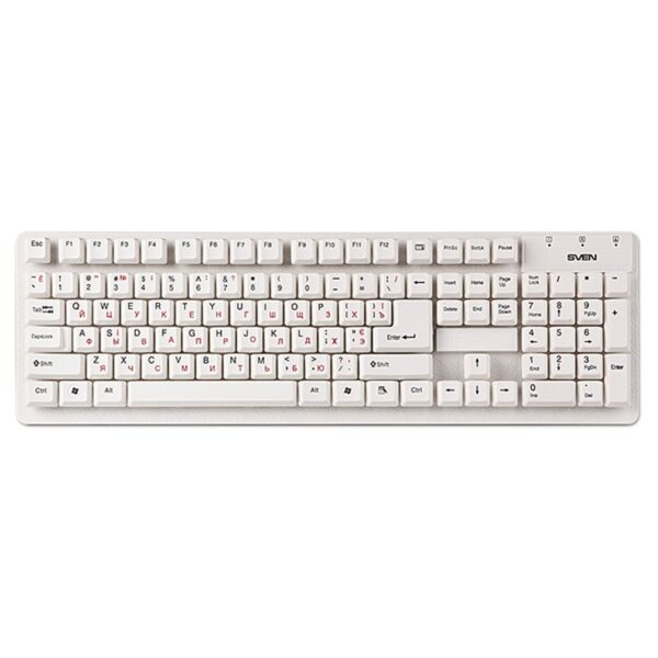 Клавиатура Sven Standard 301, USB, белый
