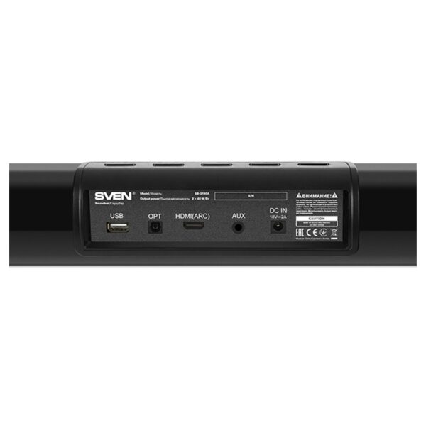 Колонки Sven SB-2150A, 2*40W+Subwoofer 100W, саундбар, Bluetooth, пульт, USB, черный