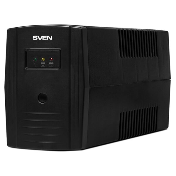 Источник бесперебойного питания Sven PRO 600, 2 розетки, 600ВA, 360Вт, черный