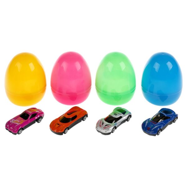 Машина игрушечная Технопарк "Гоночное авто", металл. 7 см, ассорти, в яйце