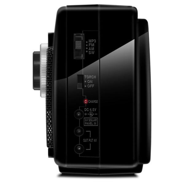 Портативная акустическая система Sven SRP-535, 3W, FM/AM/SW, USB, microSD, фонарь, аккумулятор, черный