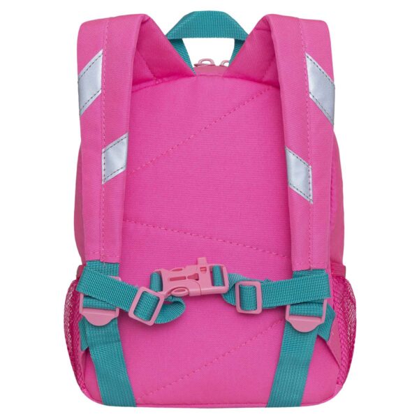 Рюкзак детский Grizzly, 22*28*10см, 1 отделение, 3 кармана, укрепленная спинка, розовый