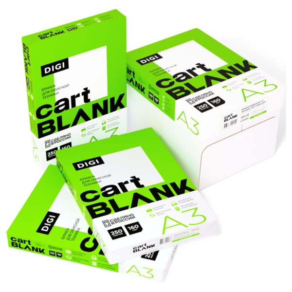 Бумага Cartblank "Digi" А3, 160г/м2, 250л., 146%